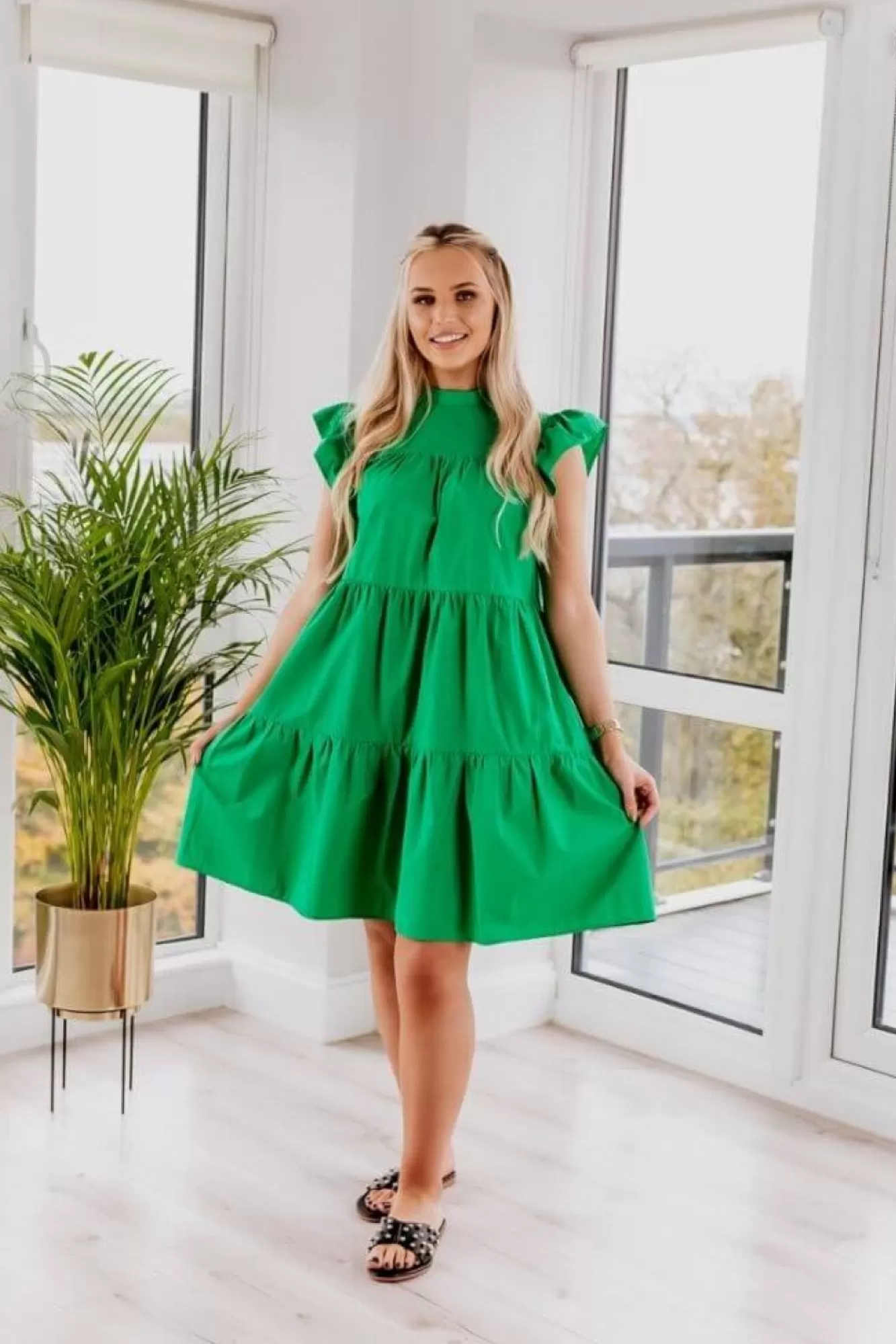 Mini Dresses^SETSOFRAN London Poplin Dress Green