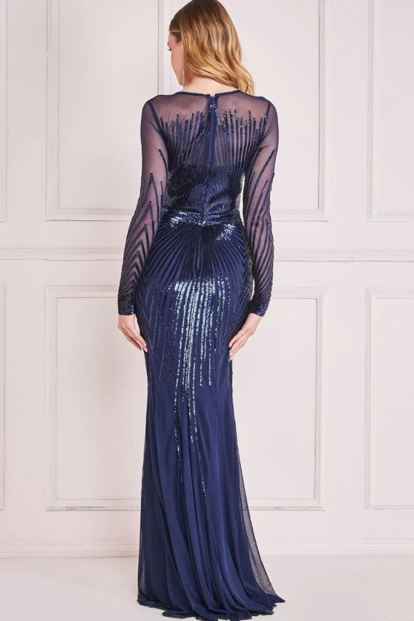 Maxi Dresses^* Shooting Star Sequin Maxi Navy