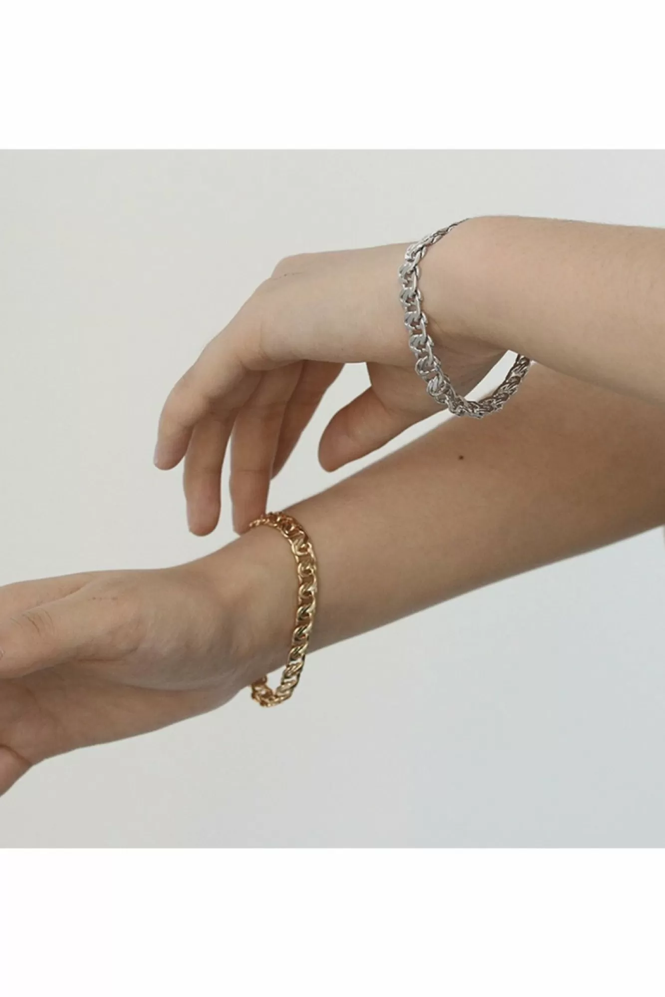Jewellery^White Leaf Chain Link Bracelet In Gold