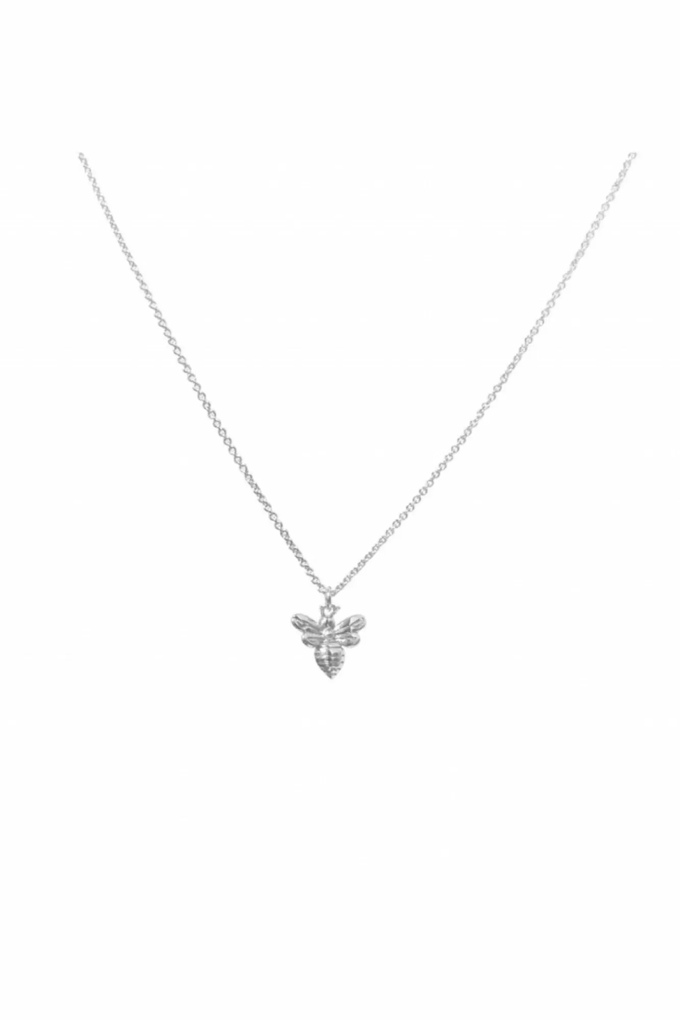 Jewellery^White Leaf Little Bee Necklace In Satin Silver