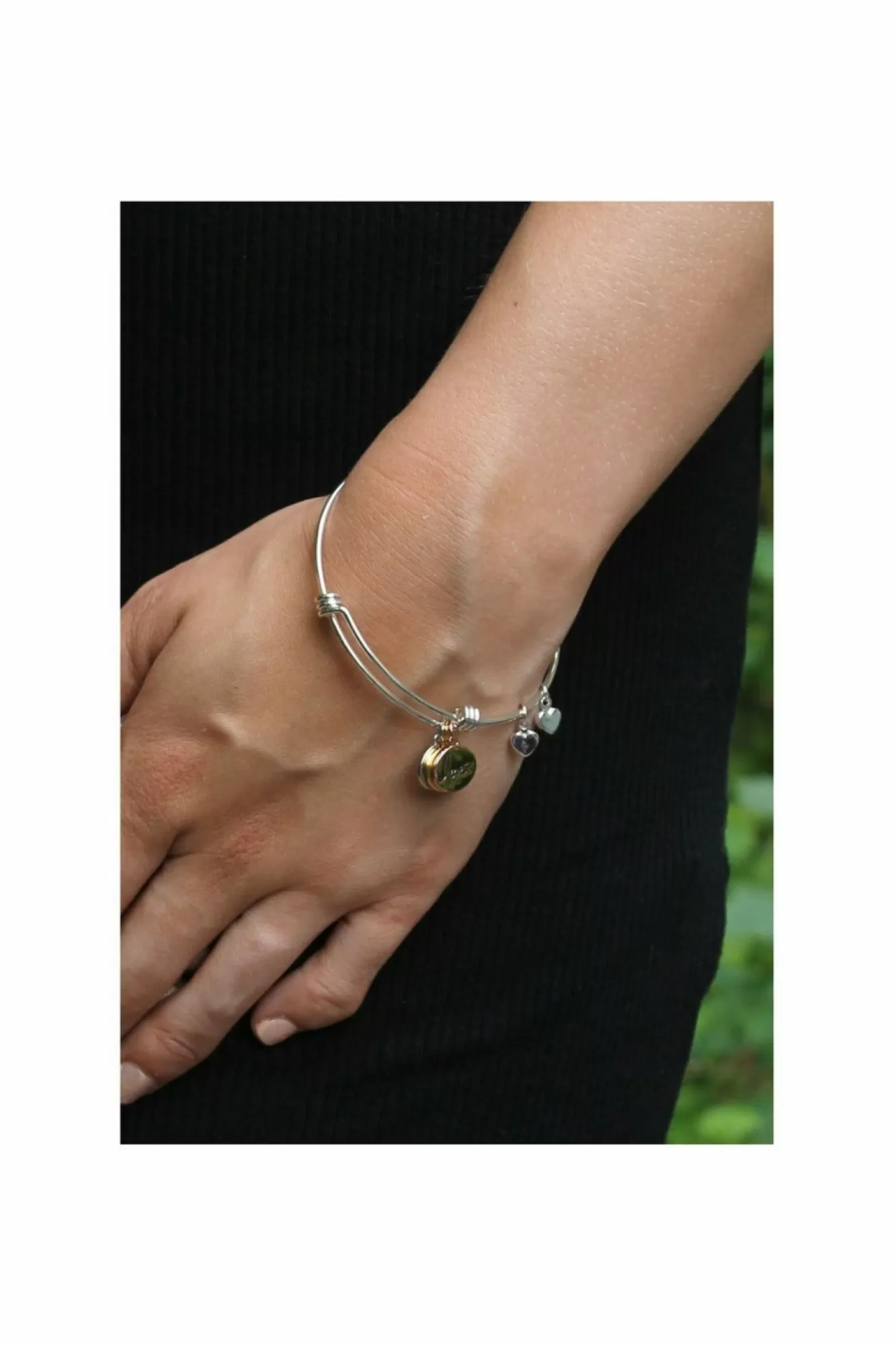 Jewellery^White Leaf Live Laugh Love Bangle In Silver