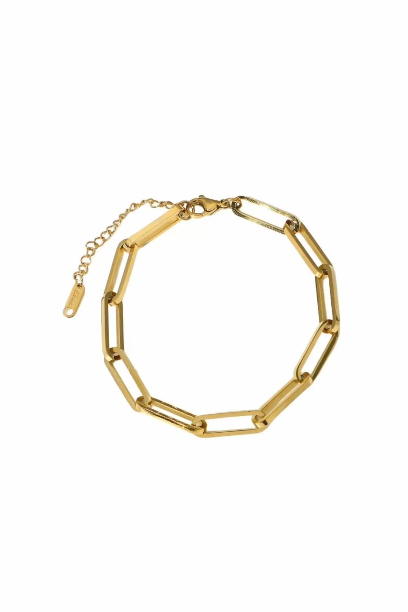 Jewellery^White Leaf Long Links Bracelet In Gold