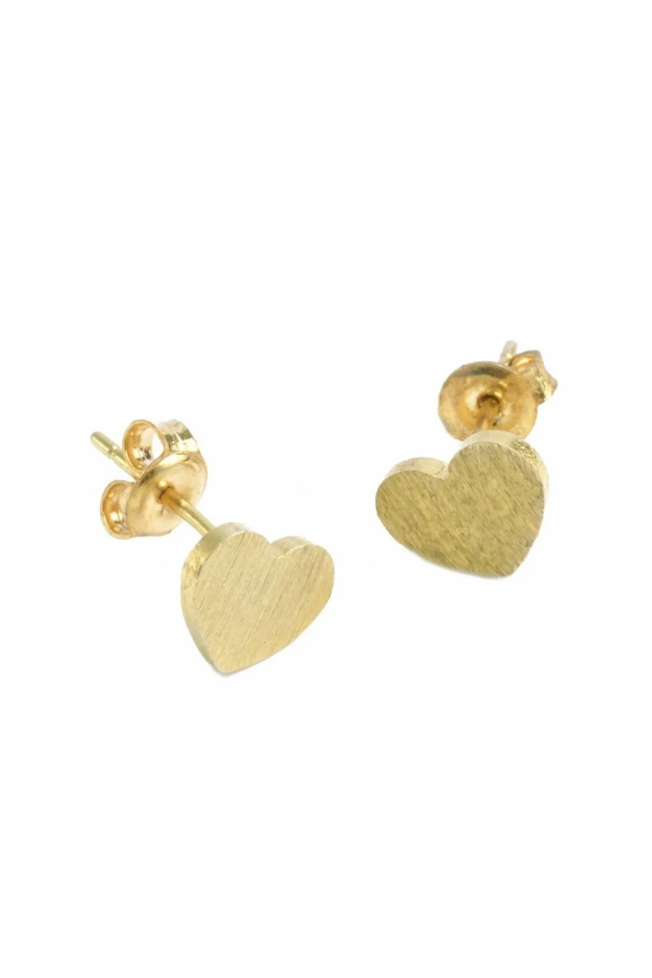 Jewellery^White Leaf Small Heart Earring In Gold