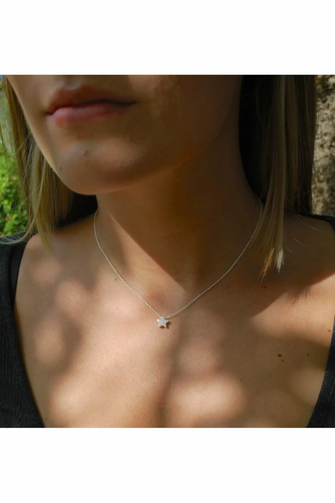 Jewellery^White Leaf Star Necklace In Silver