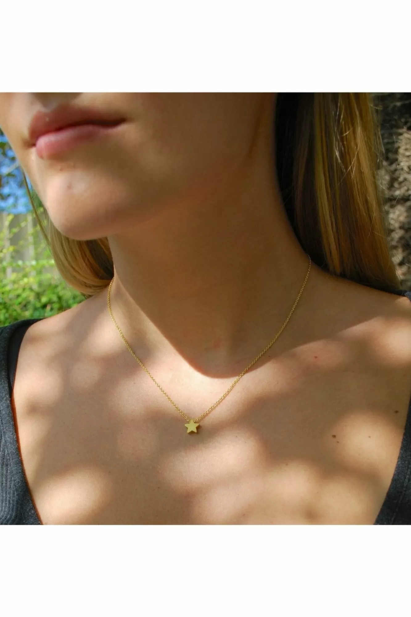 Jewellery^White Leaf Star Necklace In Gold