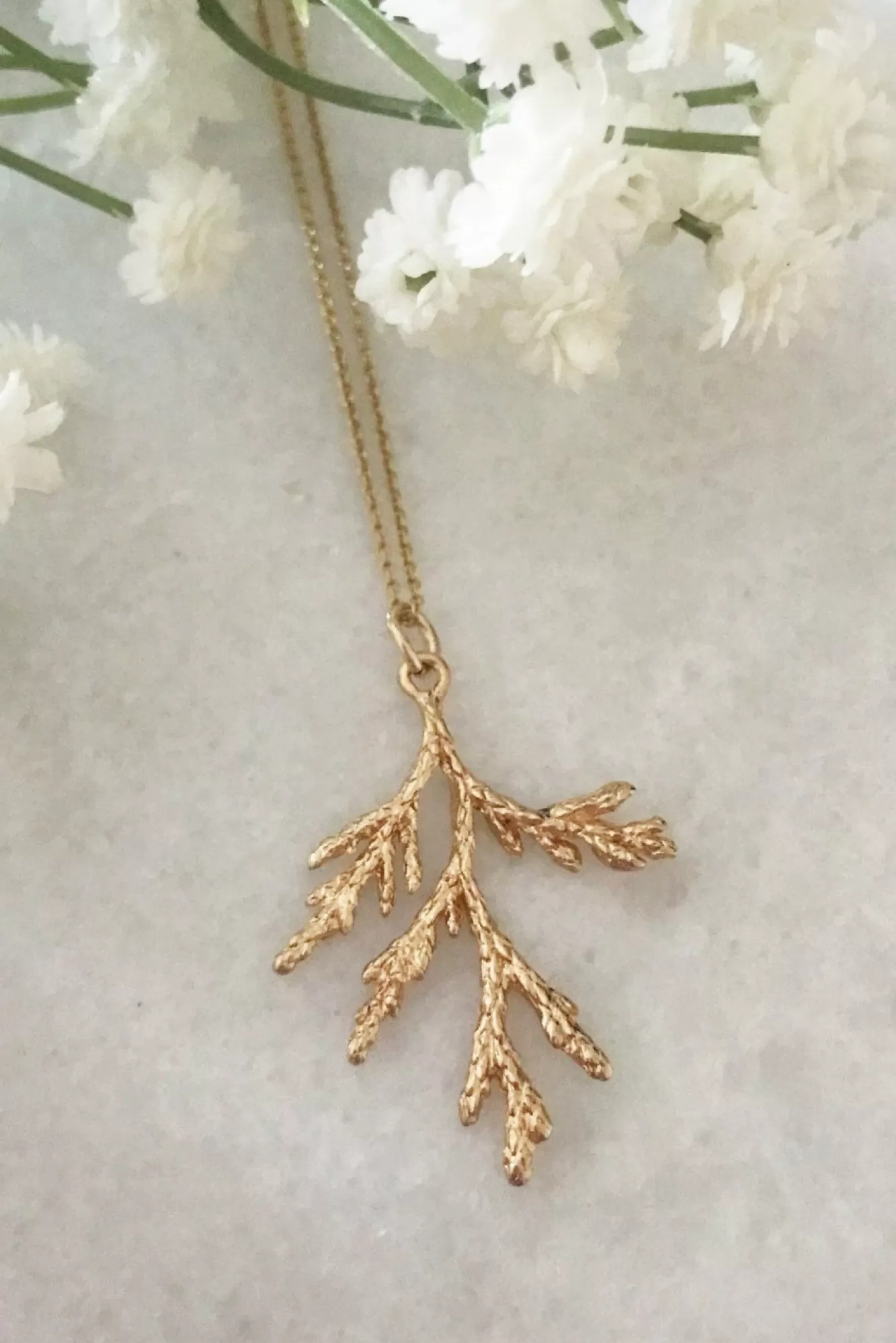 Jewellery^Wisteria London Aster Branch Necklace Gold