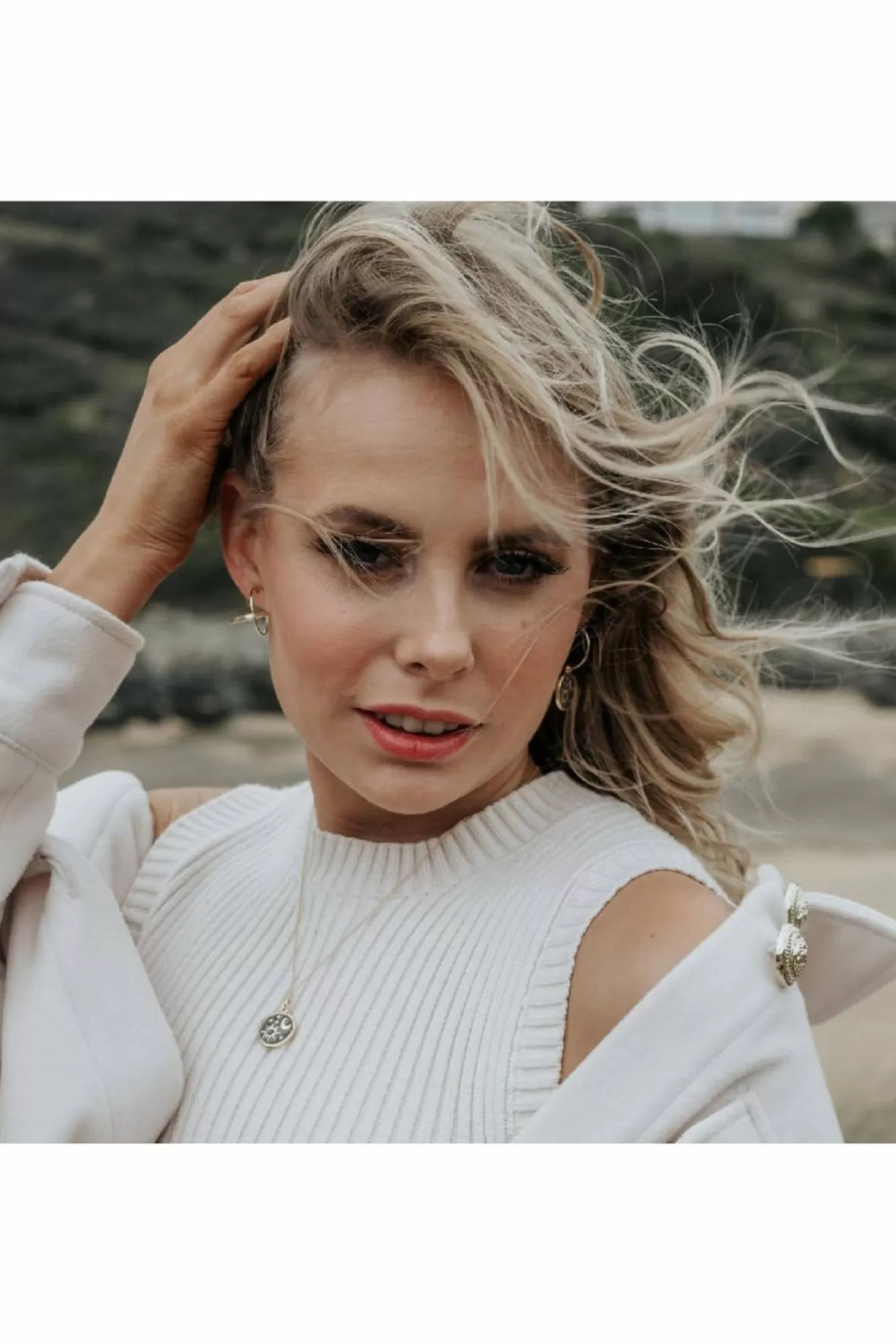 Jewellery^Wisteria London Elara Sun Moon And Star Necklace Gold