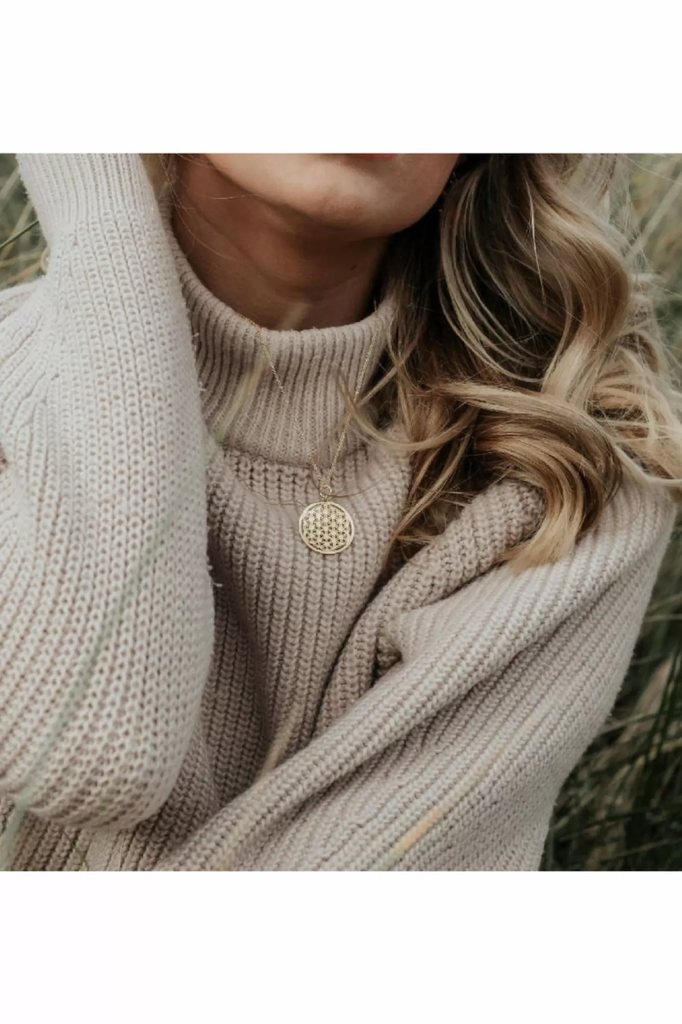 Jewellery^Wisteria London Flower Of Life Necklace Gold