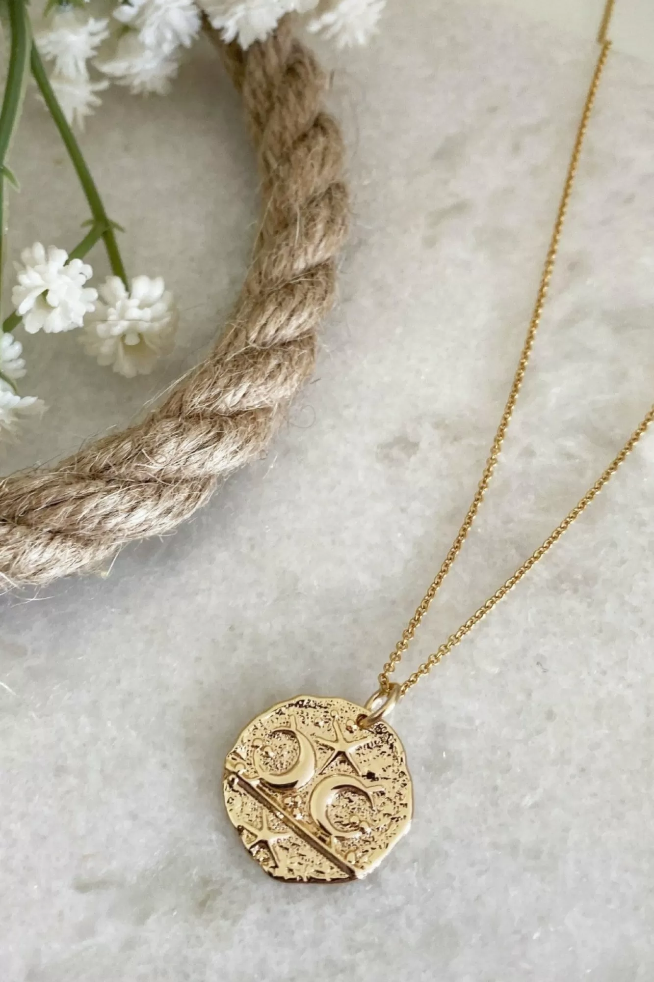 Jewellery^Wisteria London Hali Starfish Fossil Necklace Gold