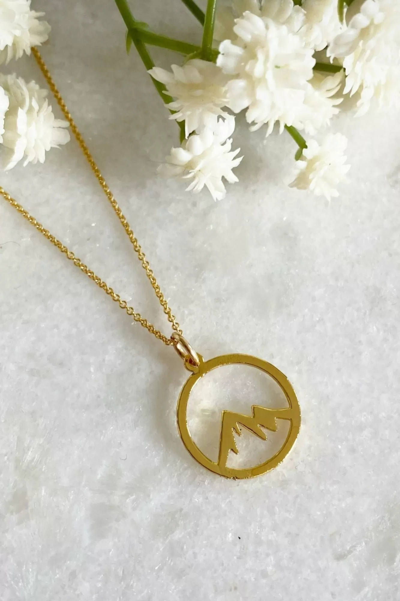 Jewellery^Wisteria London Moving Mountains Necklace Gold
