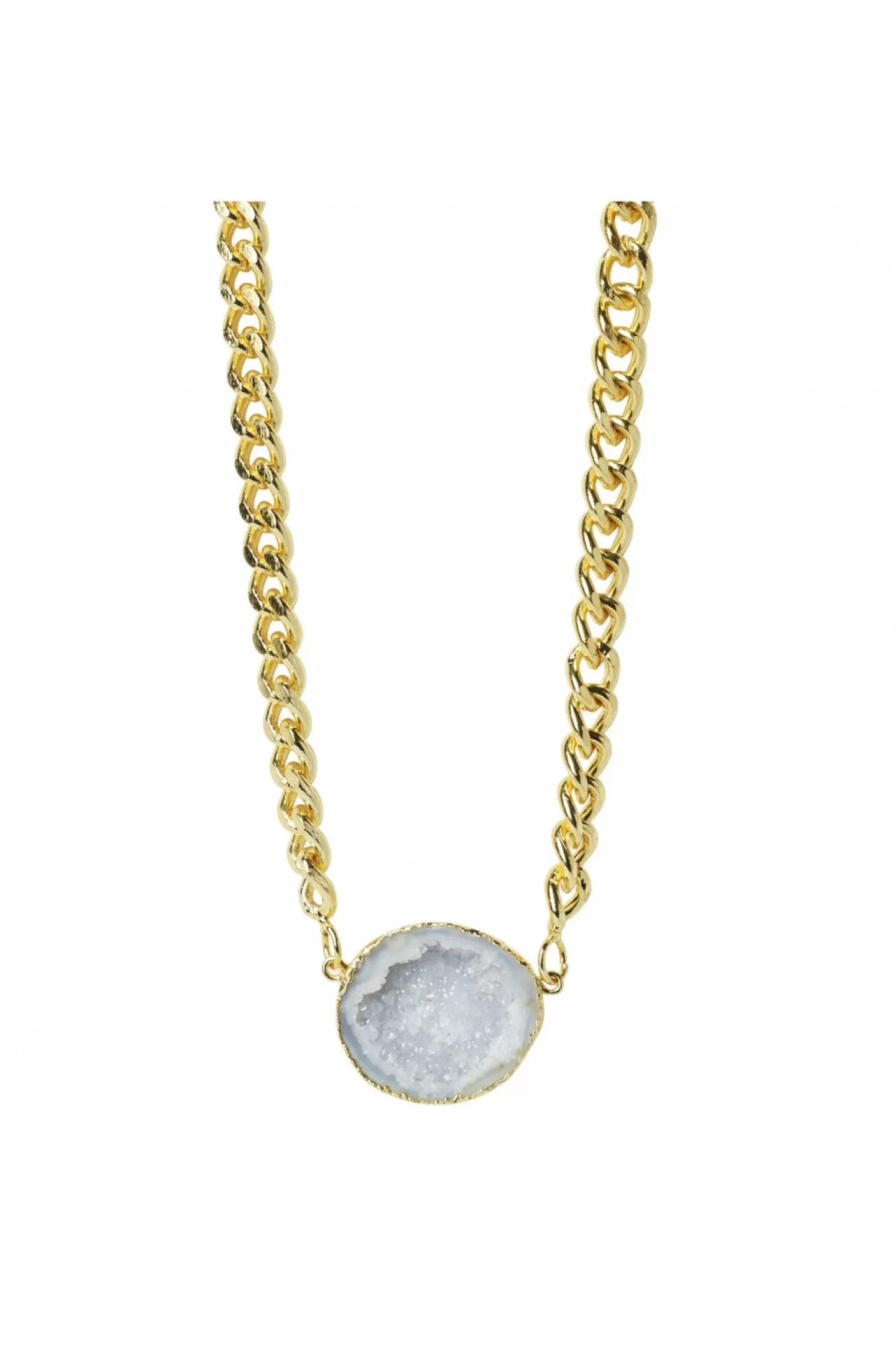 Jewellery^Yaa Yaa London Mega Natural Gemstone Chunky Gold Neck White