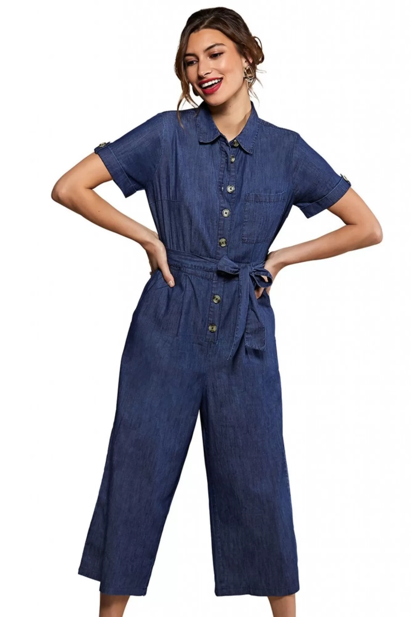 Jumpsuits^Yumi Denim Jumpsuit Blue