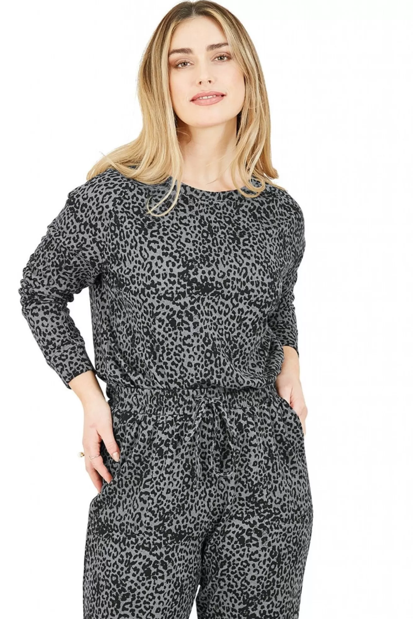 Loungewear & Sleepwear^Yumi Jersey Relaxed Sweatshirt Grey