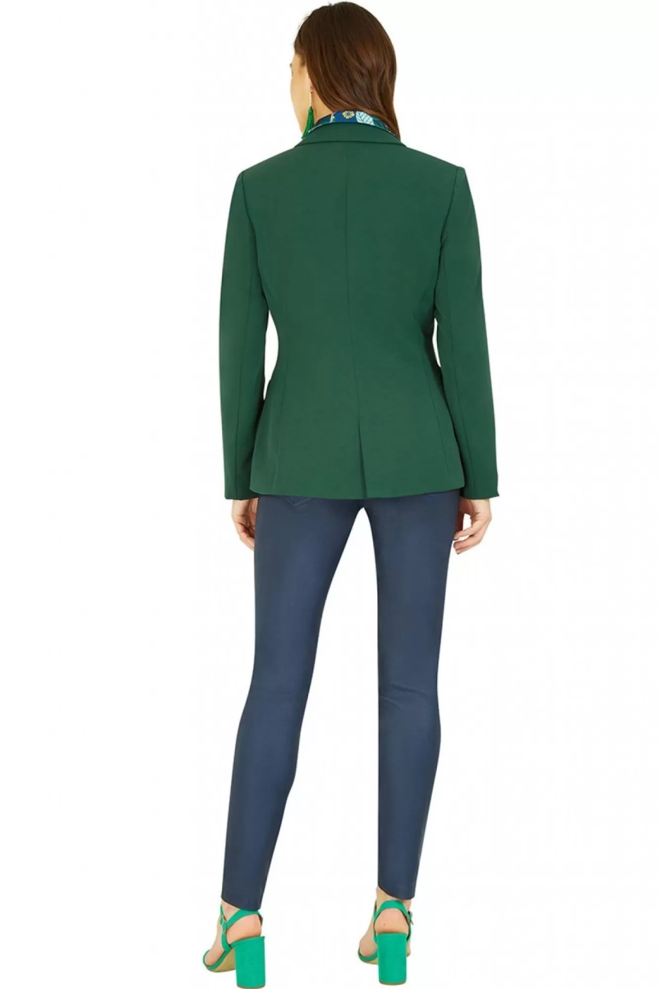 Outerwear^Yumi Khaki Blazer With Button Detail Green
