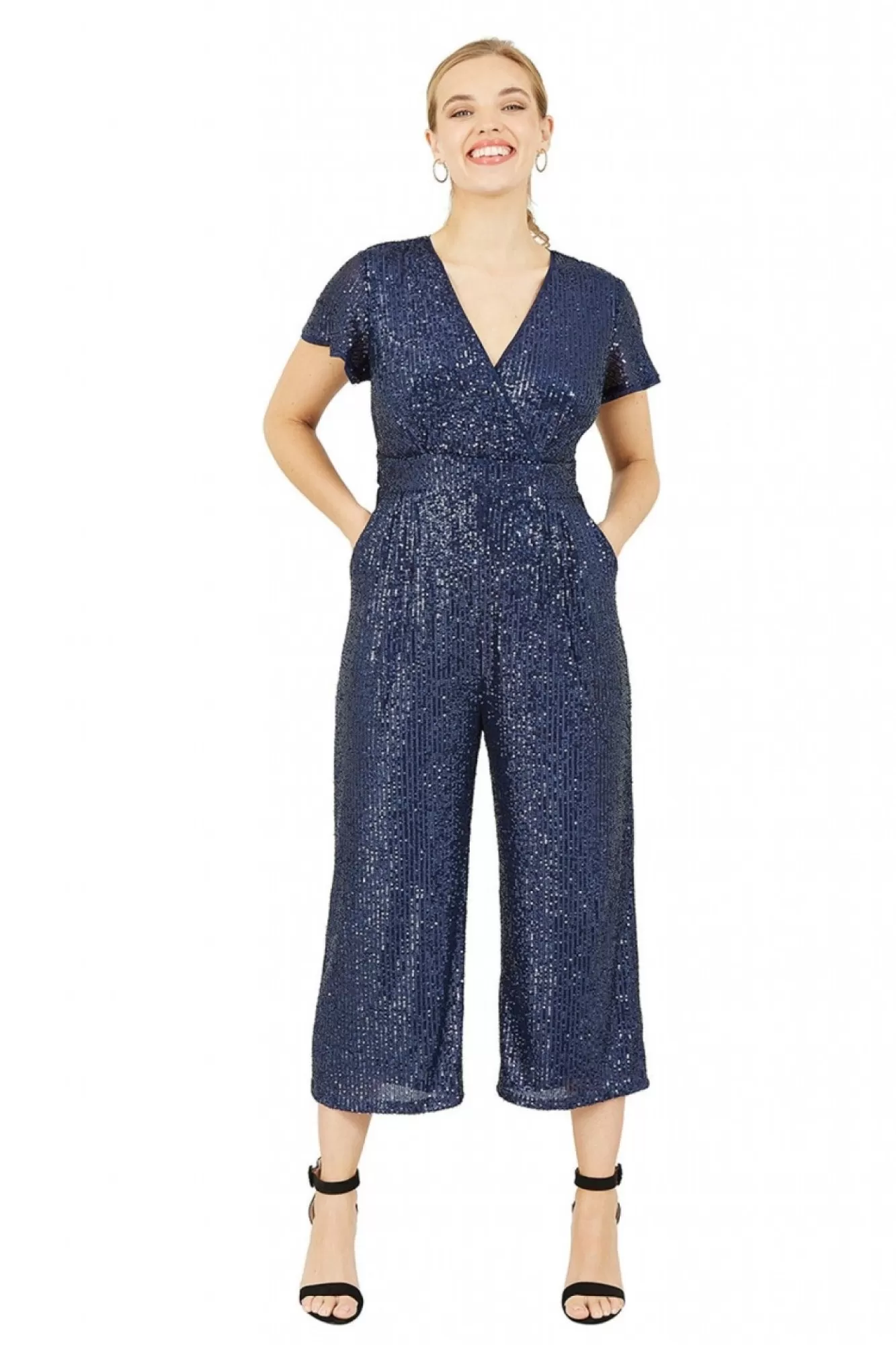Jumpsuits^Yumi Sequin Jumpsuit Navy