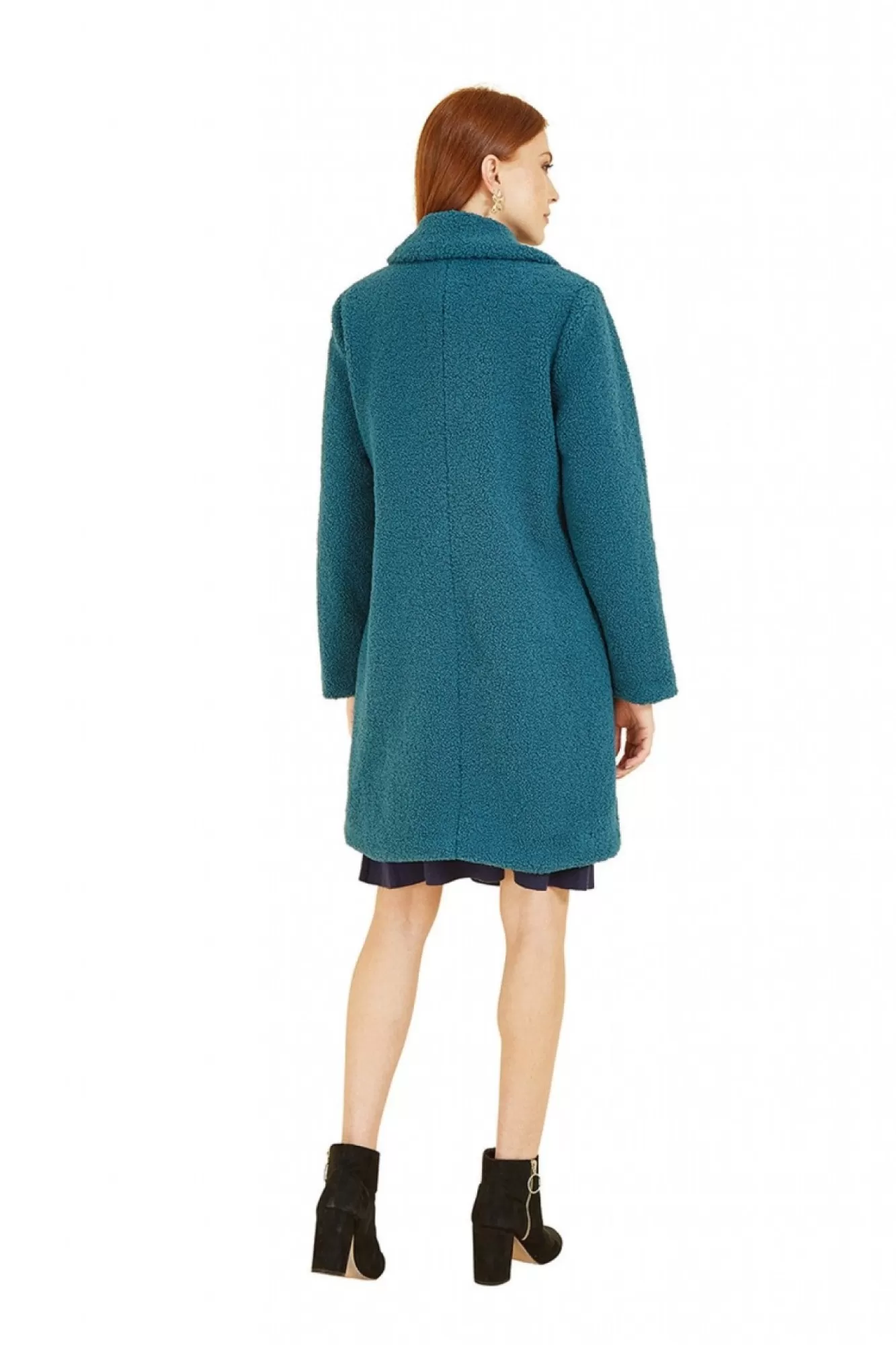 Outerwear^Yumi Teddy Bear Coat Teal